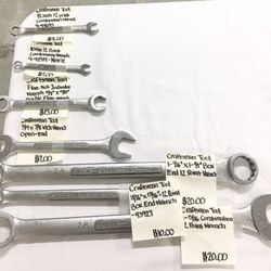 Craftsman Seven (7) Wrenches