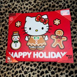 Hello Kitty Christmas Gingerbread Wall Decor