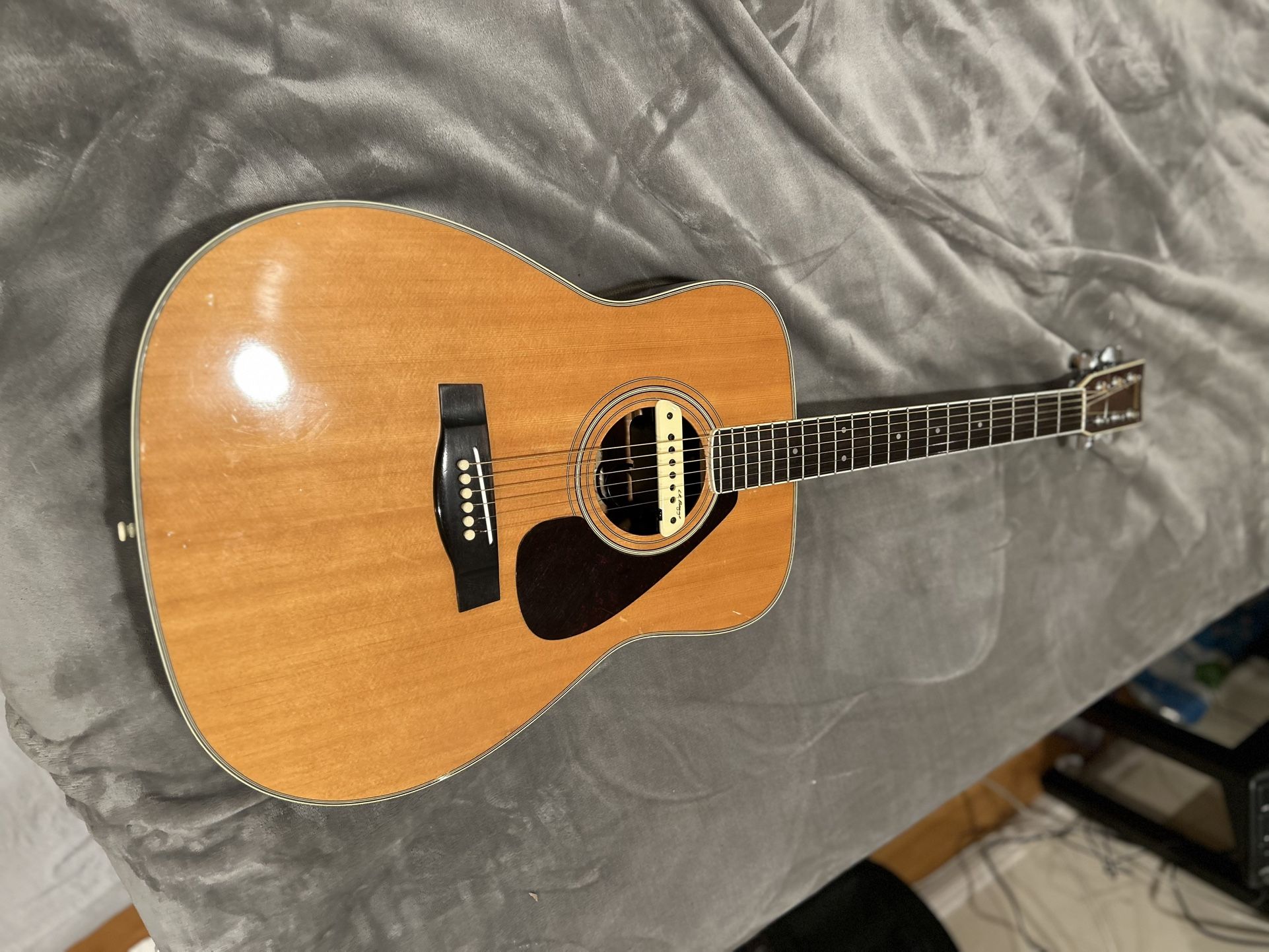 Yamaha acoustic guitar vintage with LR Bags pick up