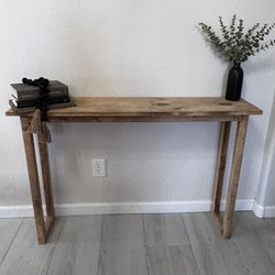 Custom Wood Entry/console/hallway Tables 