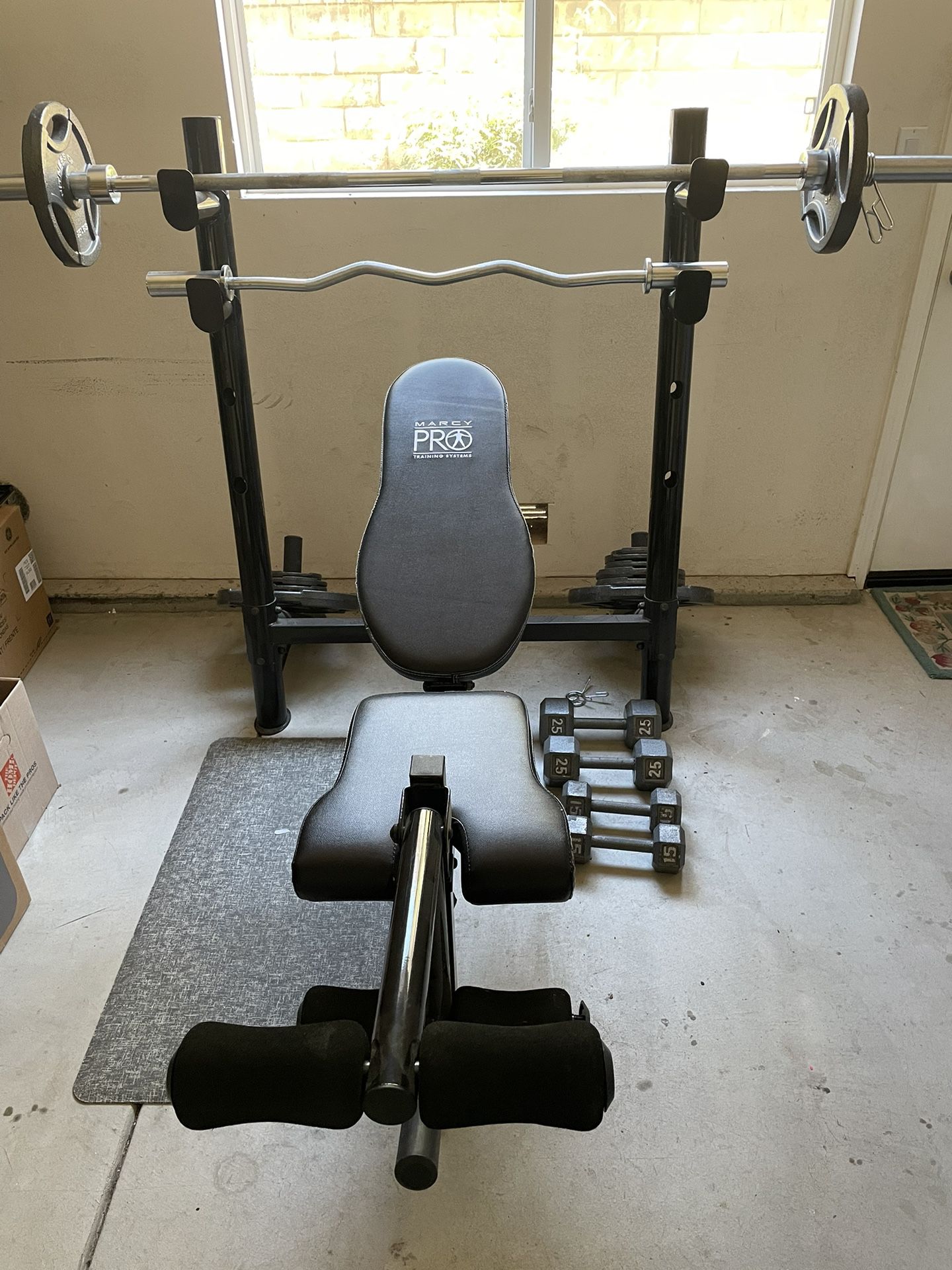 Olympic Weights And Bench Set