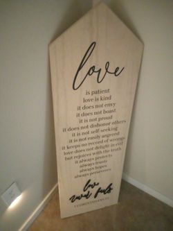 Decorative Wooden Sign 