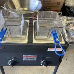 Double Basket Deep Fryer 