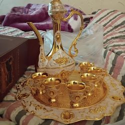 Golden Tea Set Ornament 
