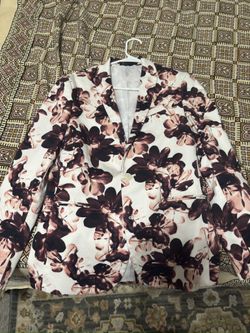 Brand New J. Ferrar Floral Blazer - 38 Short