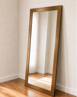 Full-Length Floor Mirror Gold Frame