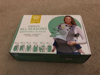 LÍLLÉbaby The COMPLETE Airflow SIX-Position 360° Ergonomic Baby & Child Carrier, Navy - Cotton Baby Carrier, Ergonomic Multi-Position Carrying for In