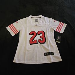49ers Woman Purdy And McCaffrey Jerseys $50ea Firm S M L Xl 