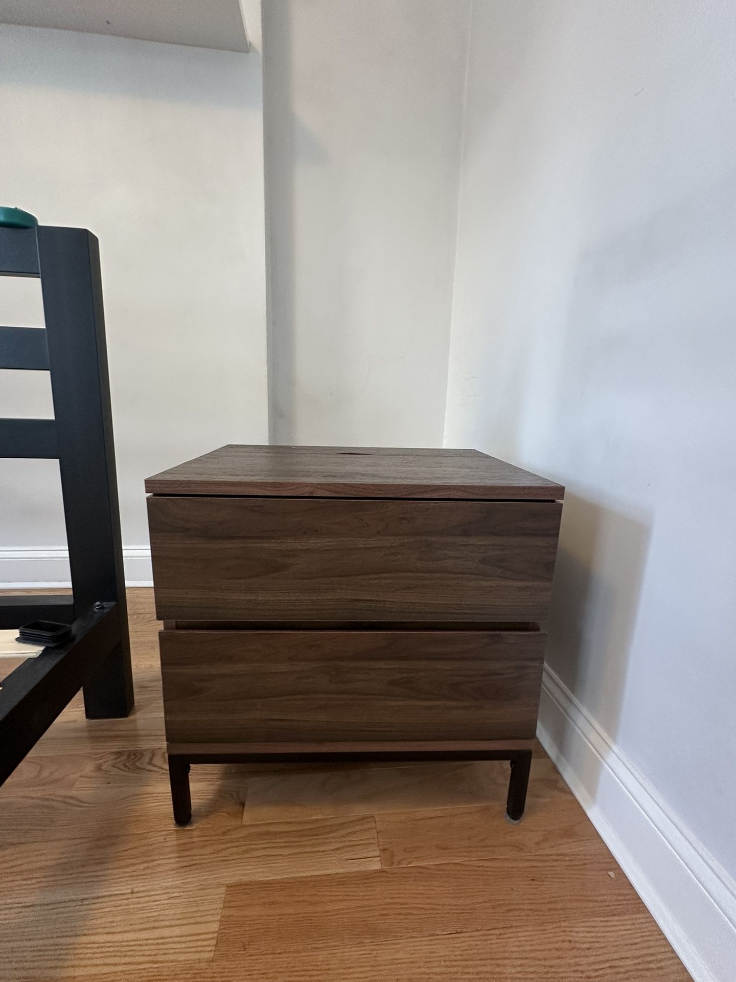 Electric Brown Wood Night Stand