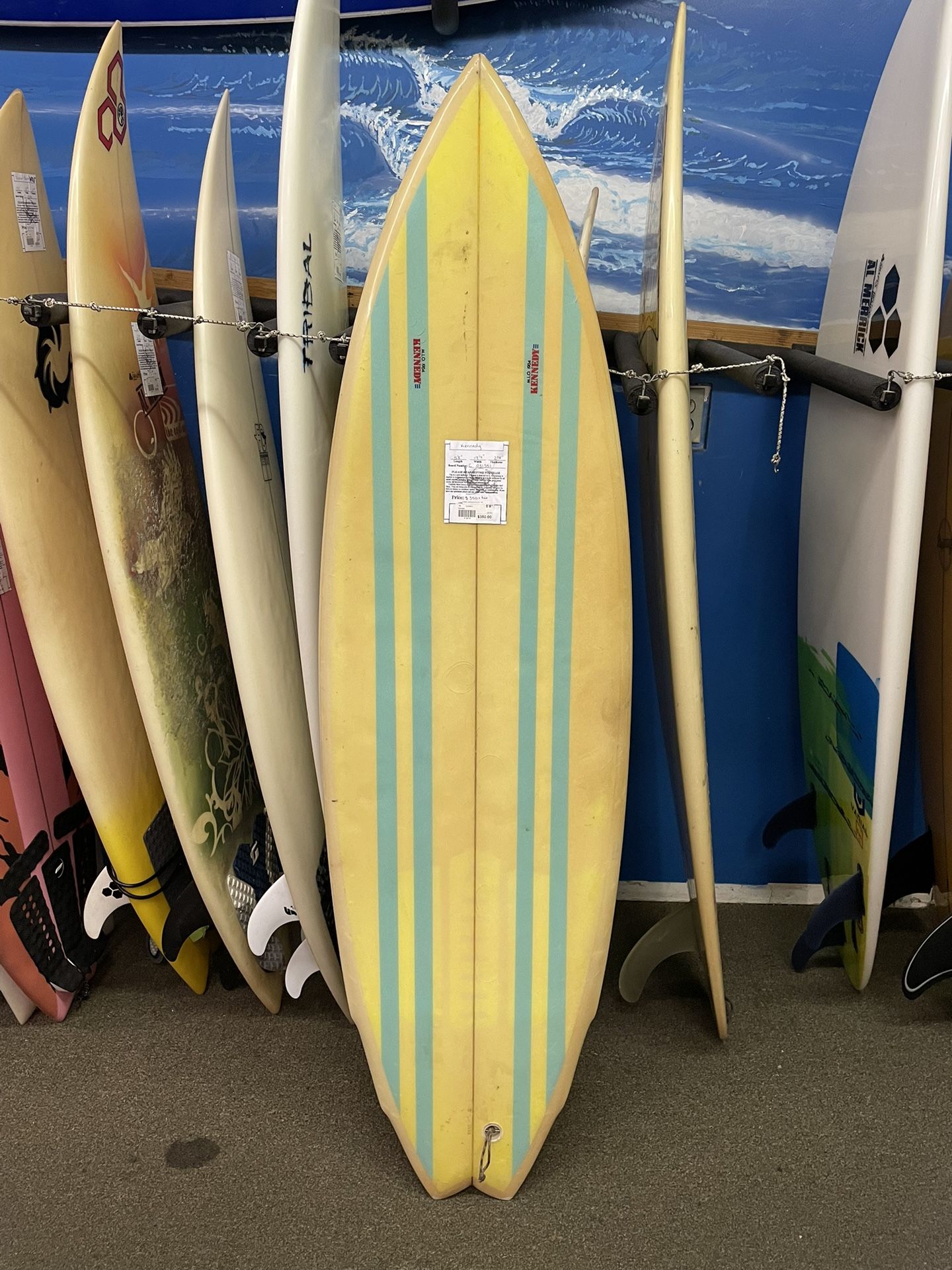 Vintage Collectable Kennedys Surfboard