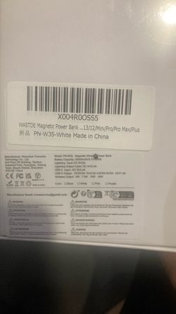 WASTDE Magnetic Wireless Power Bank 20000mAh
