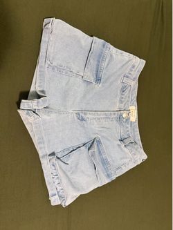 Light Blue Denim Shorts