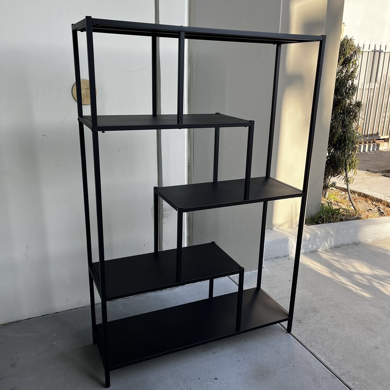 New In Box 59 Inch Tall Display Home Decor Shelf Metal Rack Bookshelf