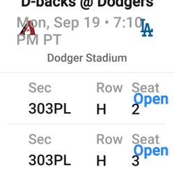 Dodger Vs Diamond Backs 9/19