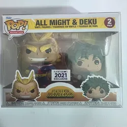 Funko Pop Animation My Hero Academia All Might & Deku 2-Pack Funimation Exclusive – New