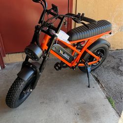 ESKUTE V100 Electric Bike for Adults, Electric Dirt Bike 749W Peak Motor, All Terrain Dual Suspension E Bike 27.9MPH Top Speed, Ebike Up to 60 Miles R