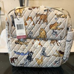 NEW Vera Bradley Cat Print Lunch bag– MSRP $65