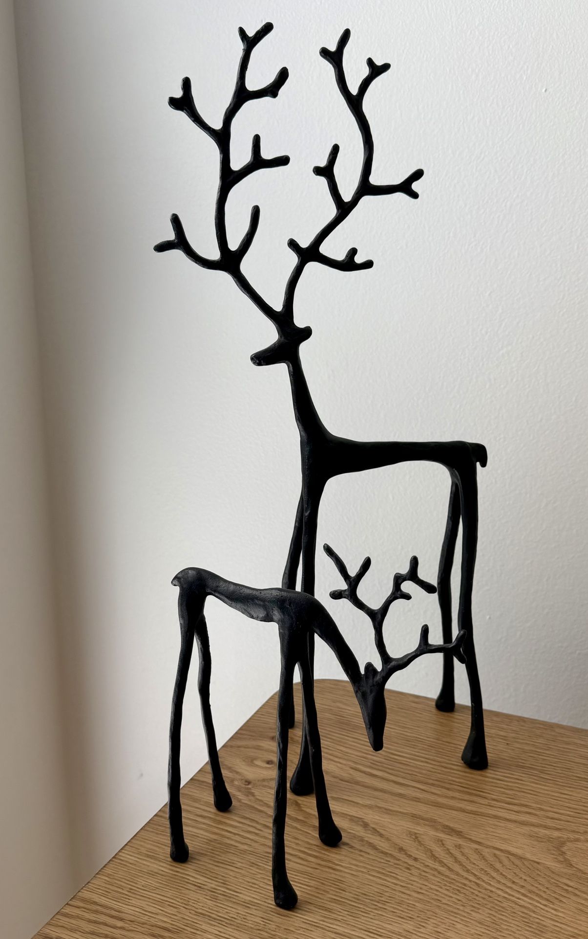 Christmas Decor - Set of Pottery Barn Reindeer Statues