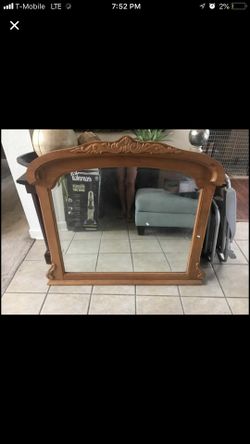 Solid wood mirror MAKE OFFER need to sell