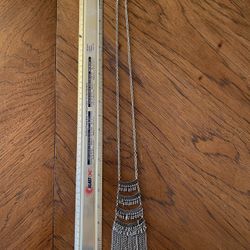 Beautiful - Multitiered - Silver Toned - Statement Piece - Necklace