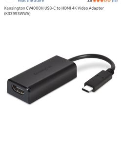Kensington CV4000H USB-C 4K to HDMI Adapter