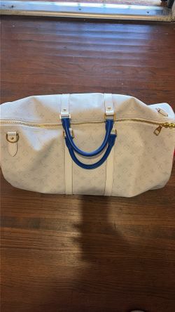 Louis Vuitton Keepall Bandouliere 55 NBA White Basketball Weekend Travel Bag