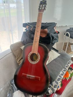 Guitar and soft carrying case