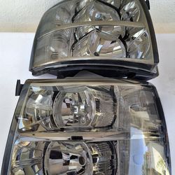 07-13 Chevrolet Silverado Headlights Luces Micas Calaveras Faros Faroles Focos Headlamps Chevy