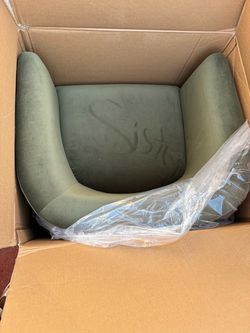 Chair new in the box/ suade green