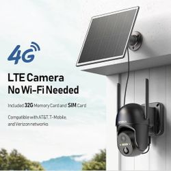 SEHMUA 4G LTE Cellular Solar Security Camera Wireless Outdoor,