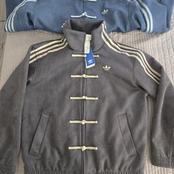 Original Adidas Grey Tang Chinese New Year Jacket Authentic XS Rare