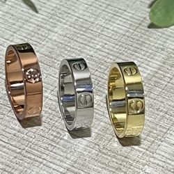 Ring Stainless Steel In Silver Size 8, 6,5 Please Specified Size