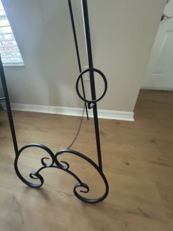 decorative wrought iron floor easel
