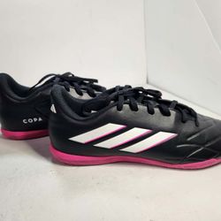 Adidas Copa Indoor Soccer Shoes Men's 9 Women's 10 Salon Black/Pink/White Futbol