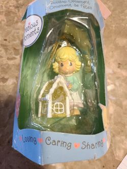 Precious Moments Enesco Vintage 2002 Ornament Girl with Gingerbread House 