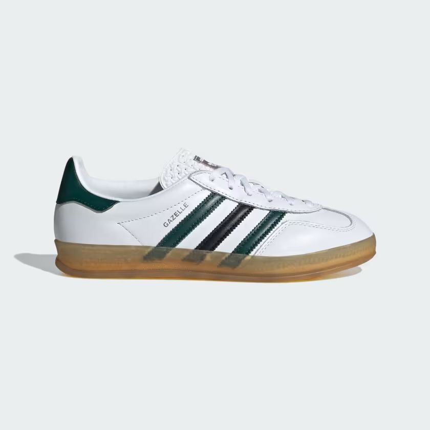 NEW adidas Gazelle Indoor White Green SIZE 13 W (12 Mens) & 14 W (13 Mens)