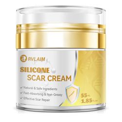 Scar Cream Silicone Scar Gel, Scar Cream for Surgical Scars, Advanced Scar Removal Cream for C-Section, Injury, Acne, Burns, Keloids, Stretch Marks, O