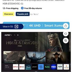 43-inch TV New Element XumoTV Moving Sale All Must Go!