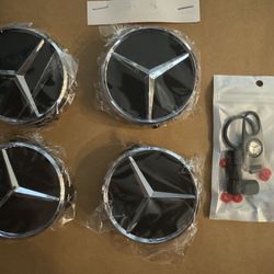 Mercedes Benz Wheel Center Caps 