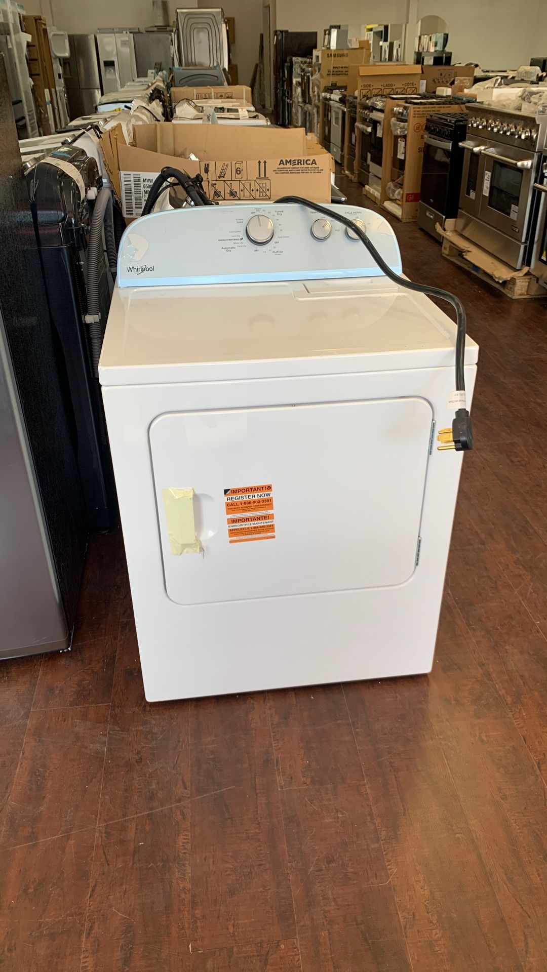 Electric Dryer Whirlpool Open Box WED4815EW1