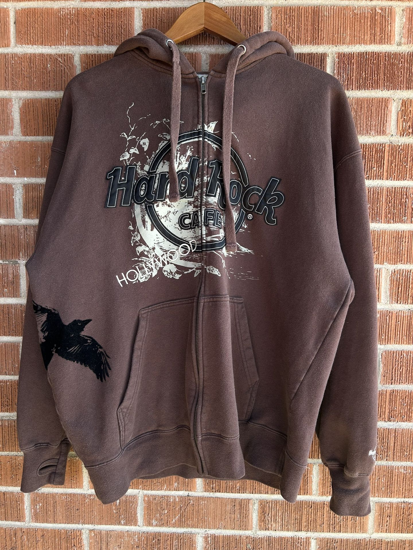 Vintage Hard Rock Cafe Hollywood Full Zip Hoodie 