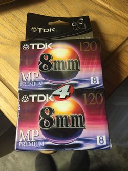 TDK 8mm camcorder videotapes 4pack Brand New Sealed