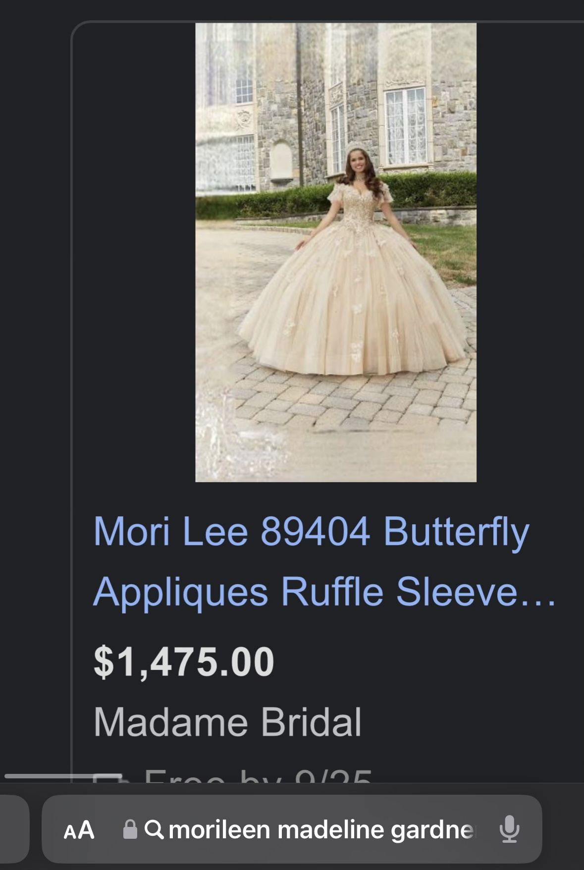 Quinceanera dress