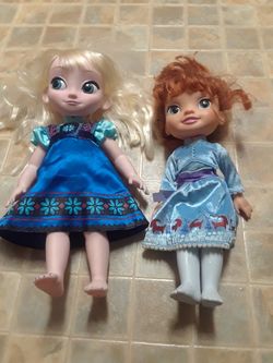 Elsa and Ana dolls