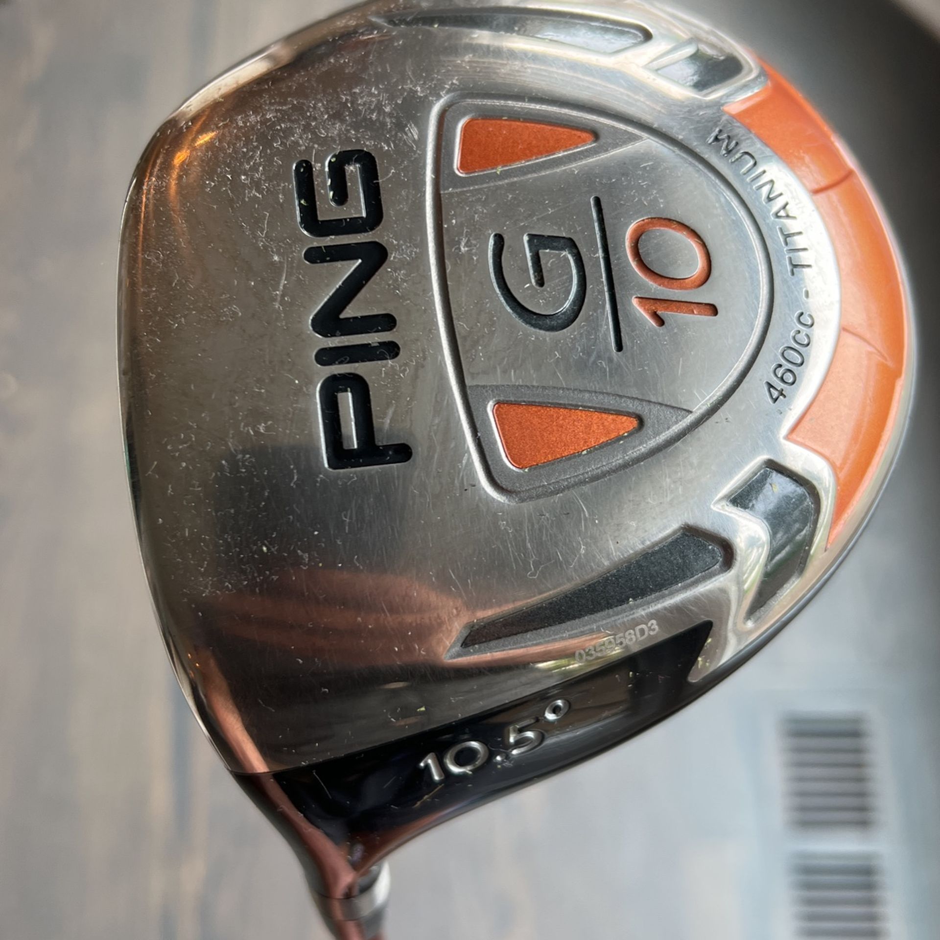 Ping G-10 10.5* 460cc Driver. TFC 123 Graphite Regular Flex Shaft. Left handed