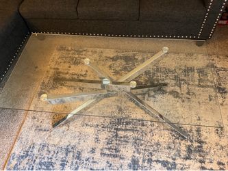 47 Inch Glass Coffee Table,