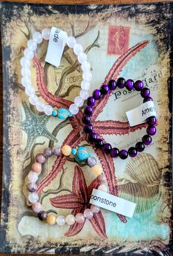 Handmade natural stone bracelets