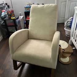 Beige Nursery Rocking Chair