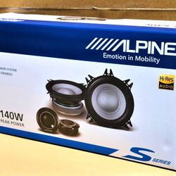Alpine S Series Car Speakers 140 Watts 4" Inch Component Speakers System S2-S40C 🚨 Payment Options Available 🚨 No Credit Needed 🚨 