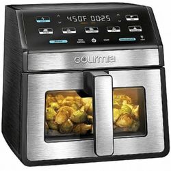 Gourmia Digital 8 qt Air Fryer, Black - Window, Light